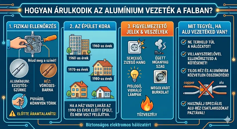 Honnan tudom, hogy alumínium vezeték van a falban?