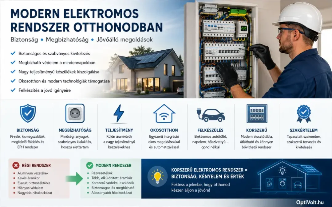 Milyen elemekből áll egy modern elektromos rendszer?