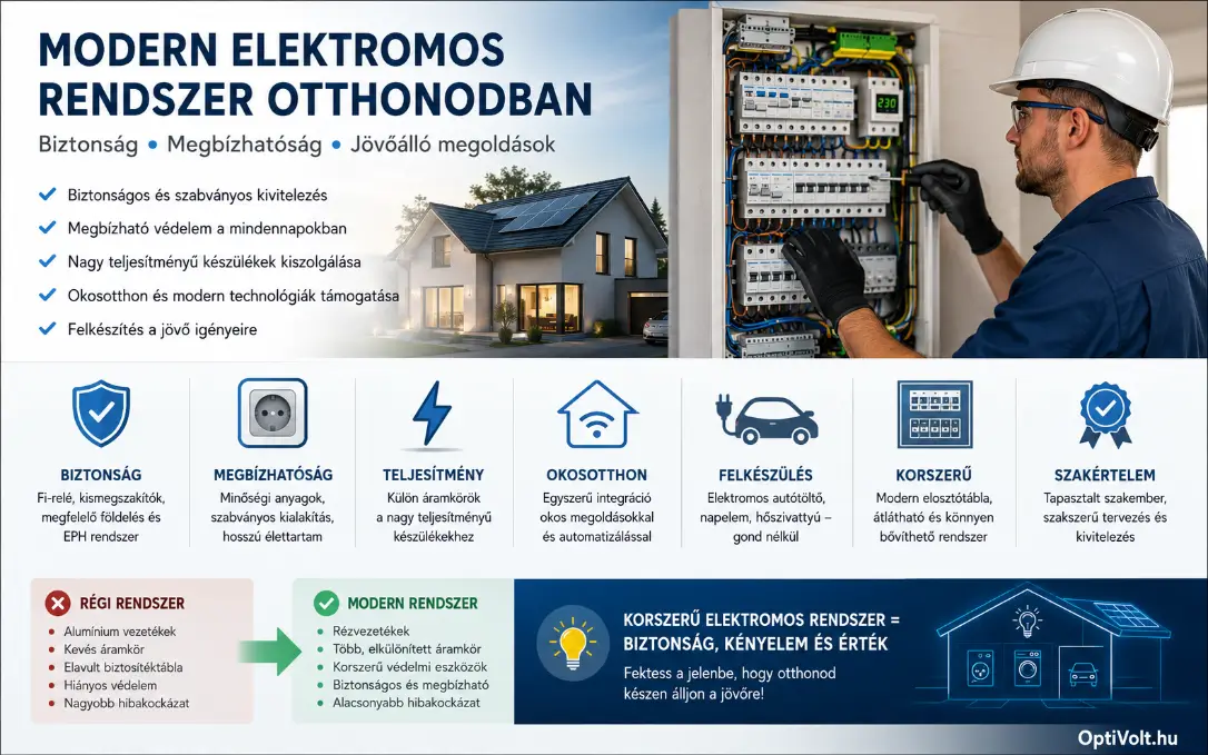 Milyen elemekből áll egy modern elektromos rendszer?