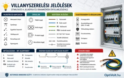 Villanyszerelés jelölések