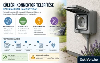 Kültéri konnektor telepítése lépésről lépésre