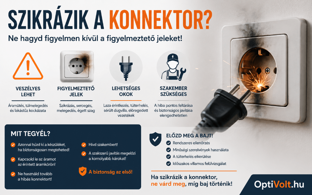 Miért szikrázik a konnektor?
