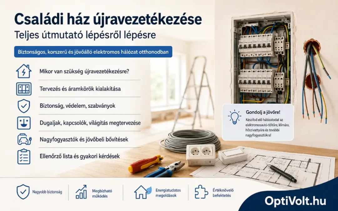 Családi ház újravezetékezése