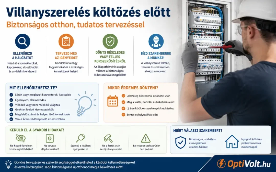 Mit ellenőrizz költözés előtt az elektromos hálózaton?