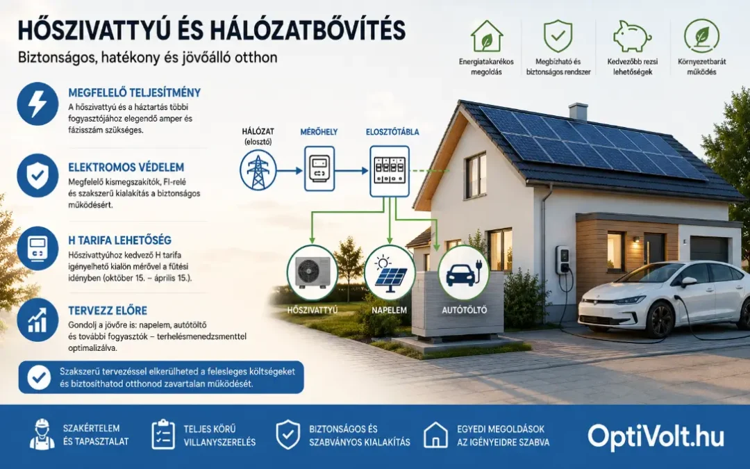 Hőszivattyú és hálózatbővítés