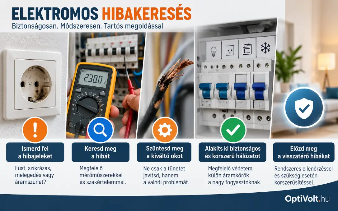 Elektromos hibakeresés lépésről lépésre