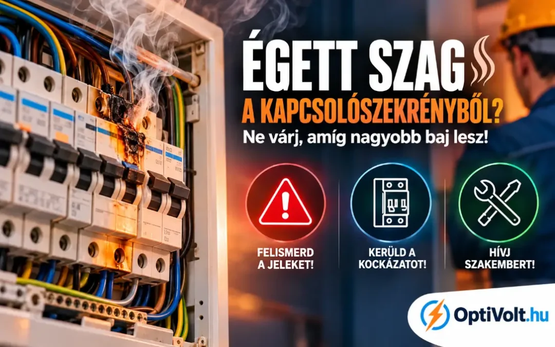 Égett szag a kapcsolószekrényből
