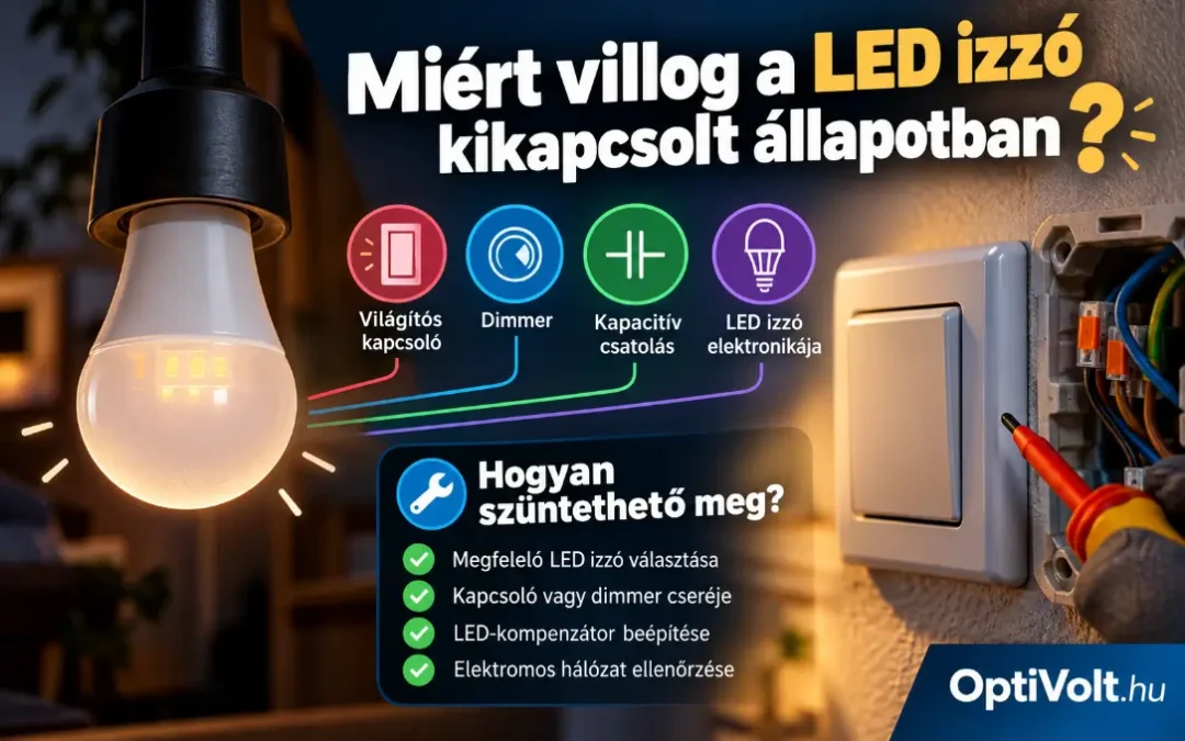 Miért villog a LED izzó kikapcsolt állapotban?